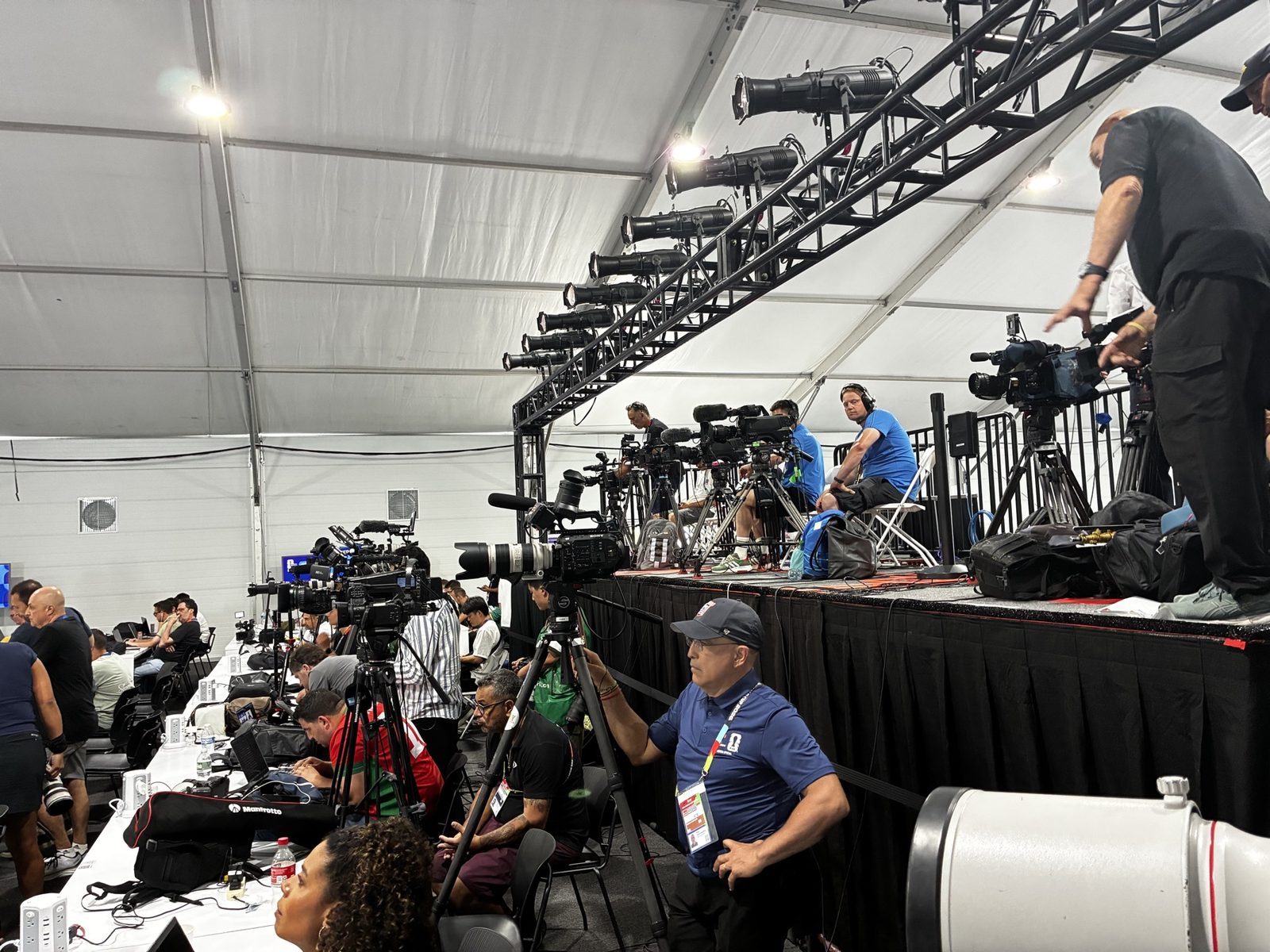 Press and camera operations